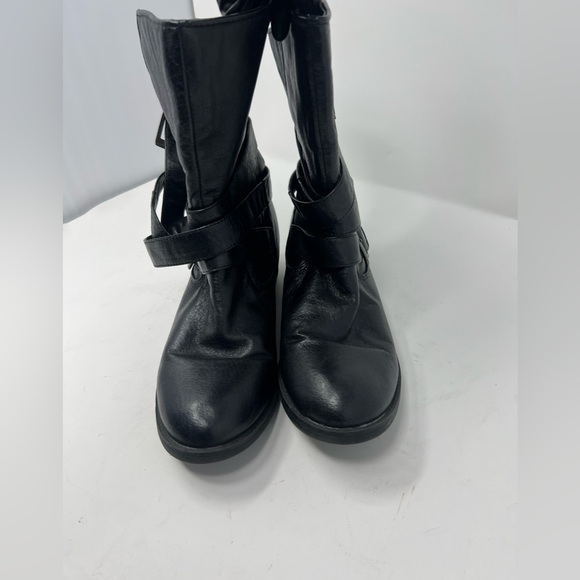 Steve Madden Ellle leather boots in black size 8.5 - Picture 3 of 14
